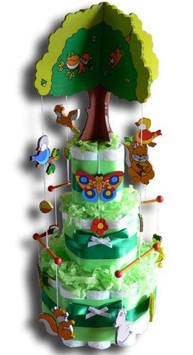 Treehouse Diaper Cake