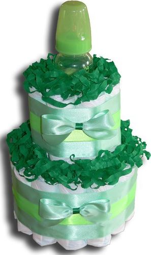 DM Diaper Cake green