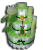 Frog Diaper Cake