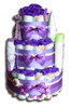 Dream in purple diaper cake