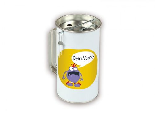 Money box Little Monsters with name