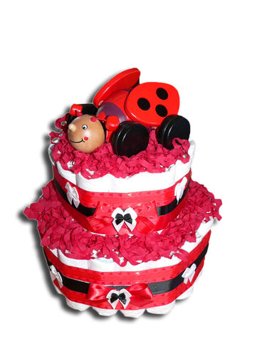 Nappy Cake Ladybird Lil