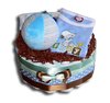 Blue Ball Diaper Cake
