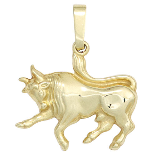 Taurus zodiac pendant 333 gold yellow gold zodiac pendant